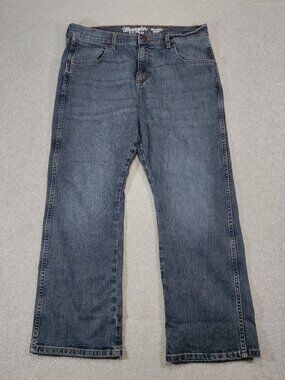 Wrangler Retro Relaxed Bootcut Jeans Mens 34x30 Blue Denim
